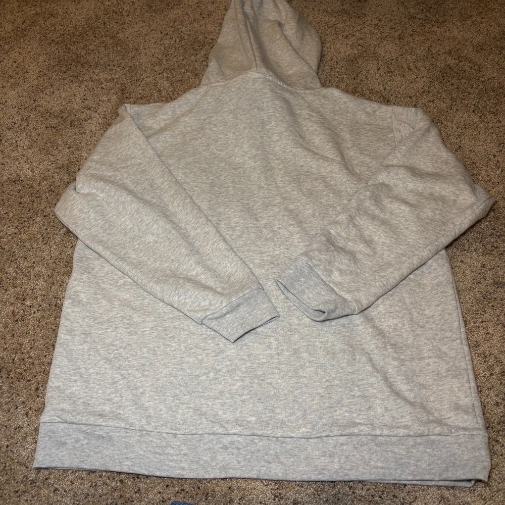 Victoria Secret NWT Pink hooded Quarter Zip SIZE XL heathered silver w/logo - Picture 12 of 12
